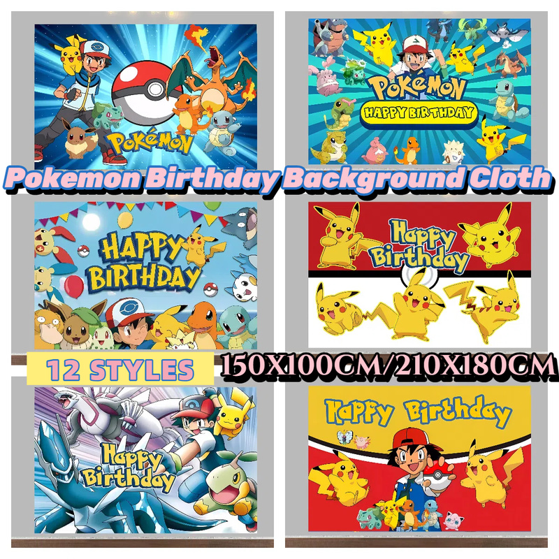 Baby Products Poster - Pokemon Geburtstag Party Hintergrund Dekoration Vinyl