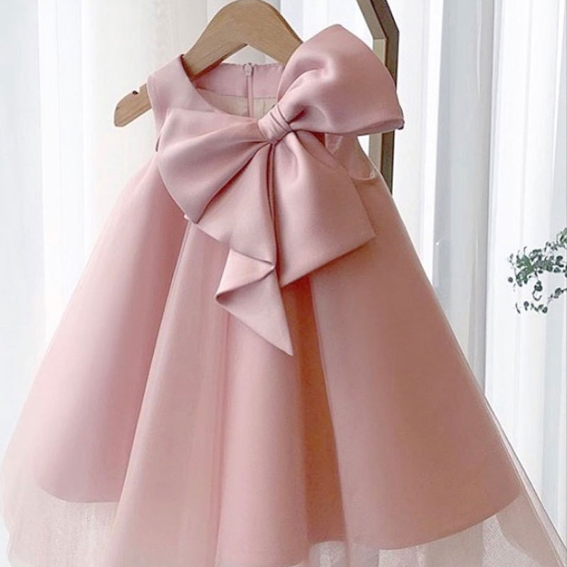 Baby Products Manufacturers - Sommer großen Bogen Baby Mädchen Kleid