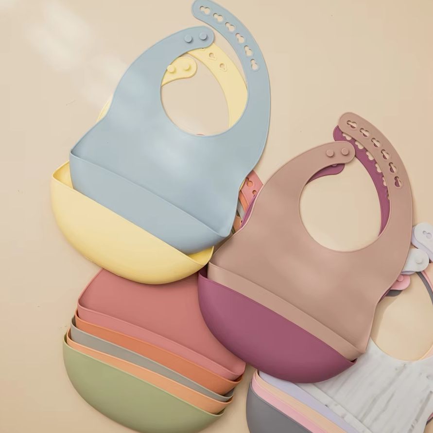 Baby Products Manufacturers - Baby-Lätzchen für die Mahlzeit, wasserdichte Silikon-Baby-Lätzchen,