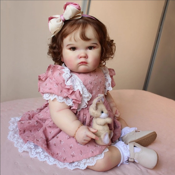 Baby Products For Curly Hair - NPK 24'' handgefertigtes unvollendetes Reborn-Puppenset Charlotte