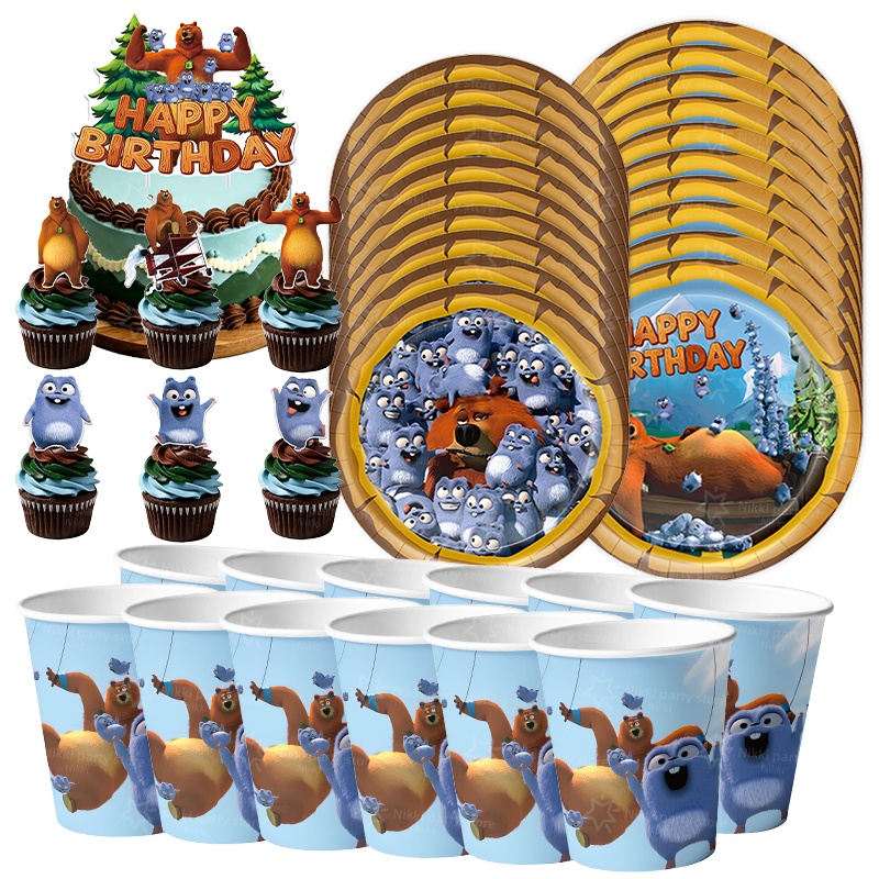 Baby Products Poster - Grizzy und die Lemminge Geburtstagsdekorationen Partyzubehör