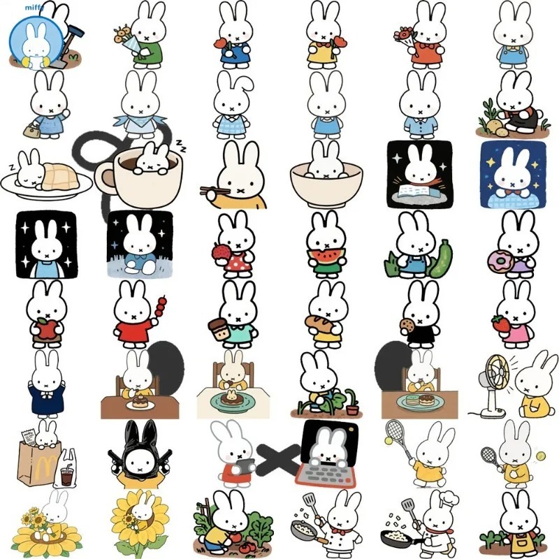 Kawaii Miffy Niedliche Cartoon – Baby Products Poster Bewertung und Preis