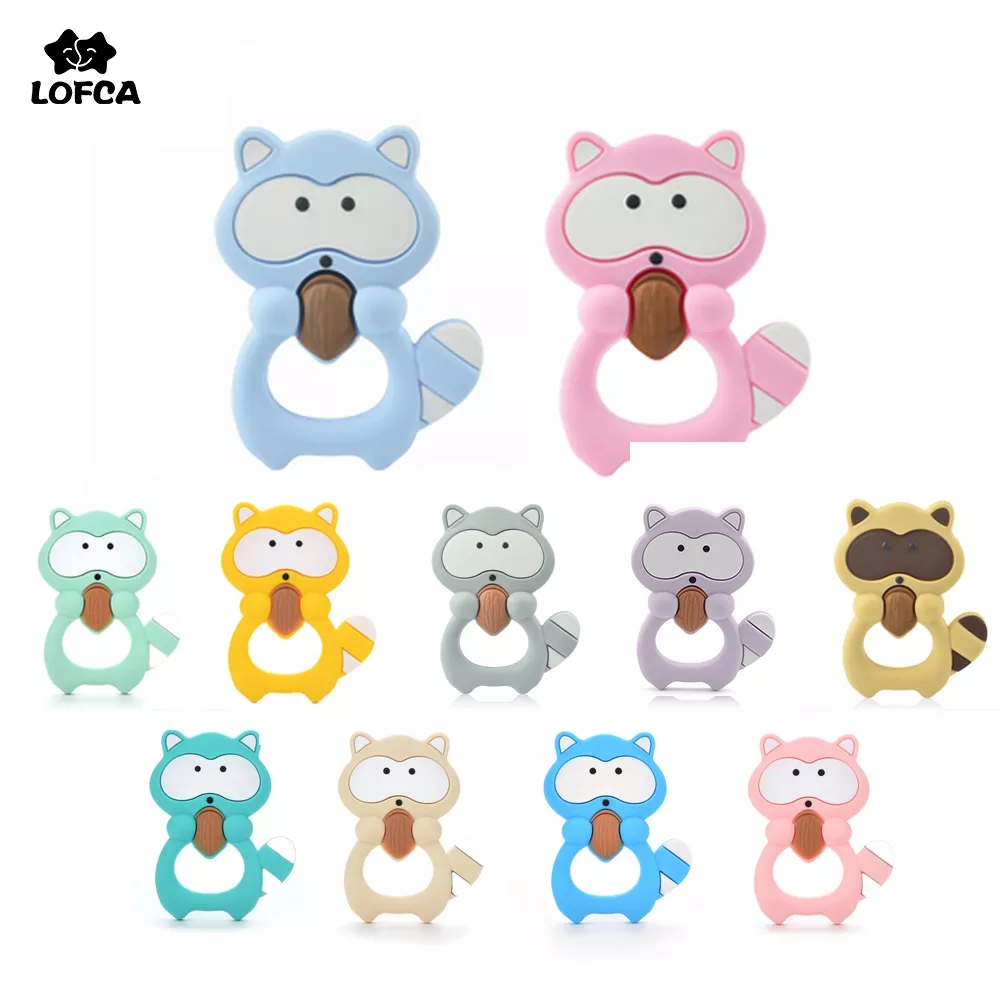1PC Waschbären Silikon Beißrin – Baby Products List Bewertung und Preis