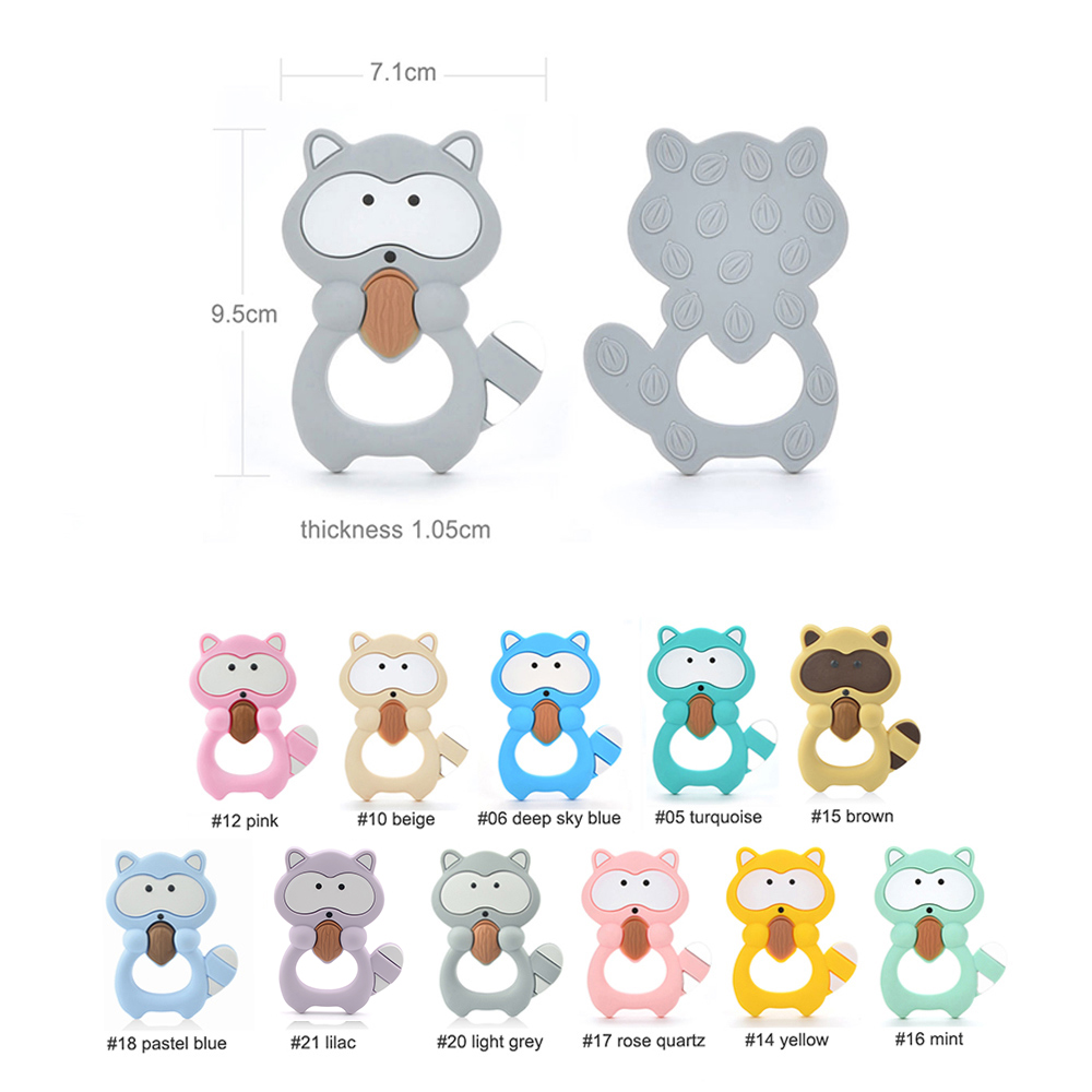 1PC Waschbären Silikon Beißrin – Baby Products List Bewertung und Preis