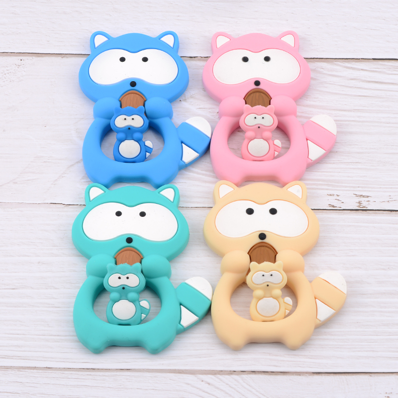 1PC Waschbären Silikon Beißrin – Baby Products List Bewertung und Preis